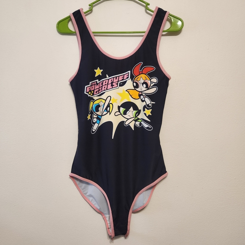 NWOT Black Powerpuff Girls Bodysuit